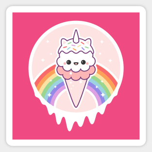 Unicone Unicorn Ice Cream Cone Sticker